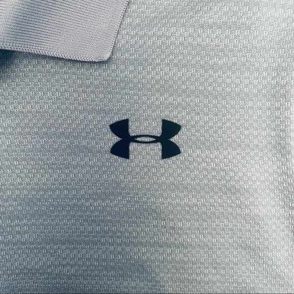 Under Armour Boys Heatgear Grey Polo Shirt Size M - Picture 4 of 6